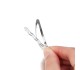 Oval Toka Klipsi 4cm Gümüş 5 adet