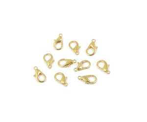Takı Klipsi Papağan 14mm Gold 10 Adet