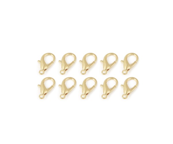 Takı Klipsi Papağan 23mm Gold 10 Adet