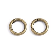 Çanta Anahtarlık Halkası Yuvarlak 35mm - Antik Yeşil 2 Adet