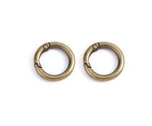 Çanta Anahtarlık Halkası Yuvarlak 35mm - Antik Yeşil 2 Adet