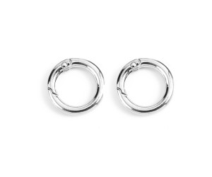 Çanta Anahtarlık Halkası Yuvarlak 35mm - Gümüş 2 Adet