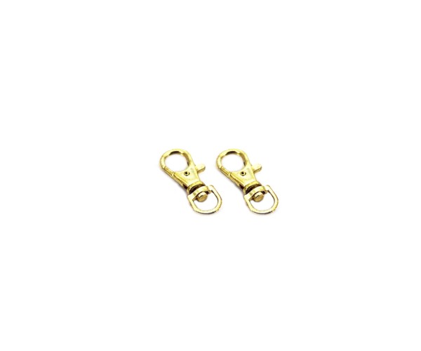 Çanta ve Anahtarlık Klipsi Gold 15x38x3mm