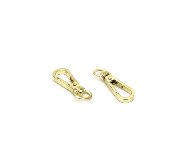 Çanta ve Anahtarlık Klipsi Gold 36x10x5mm