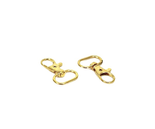 Çanta ve Anahtarlık Klipsi Gold 40x20x5mm