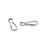 Çanta ve Anahtarlık Klipsi Kanca Nikel 13x37x3.70mm 5 Adet