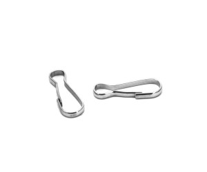 Çanta ve Anahtarlık Klipsi Kanca Nikel 13x37x3.70mm 5 Adet