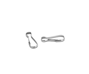 Çanta ve Anahtarlık Klipsi Kanca Nikel 8x22x2mm 5 Adet