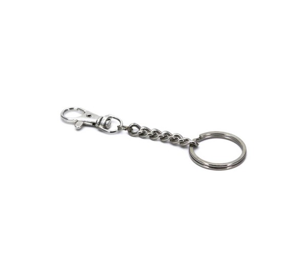 Çanta ve Anahtarlık Klipsi Seti Nikel 15x38x3mm