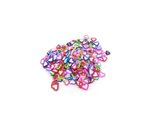 Epoksi Süsleme Mini Kalp Pul - 5gr