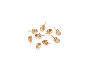 Halkalı Takı Çivisi Rose 10 Adet