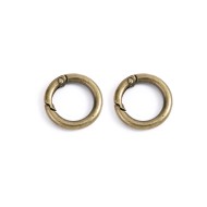 Çanta Anahtarlık Halkası Yuvarlak 25mm - Antik Yeşil 2 Adet