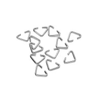 Takı Üçgen Bağlantı Aparatı 11x14mm Gümüş 25 Adet