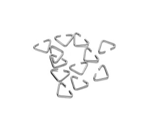 Takı Üçgen Bağlantı Aparatı 11x14mm Gümüş 25 Adet
