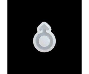 Epoksi Erkek Cinsiyet Kolye   Anahtarlık Silikon Kalıbı EM51