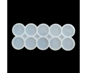 Epoksi Çoklu Daire 10’lu Magnet Anahtarlık Silikon Kalıbı 4×4×0.5cm EM63 Epoksi Çoklu Daire 10’lu Magnet Anahtarlık Silikon Kalıbı 4×4×0.5cm EM63