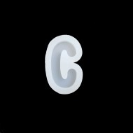 Epoksi Tekli Harf Silikon Kalıbı Kids - C