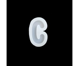 Epoksi Tekli Harf Silikon Kalıbı Kids - C