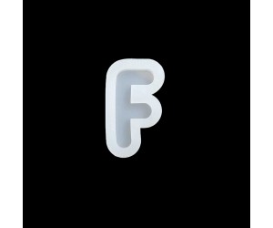 Epoksi Tekli Harf Silikon Kalıbı Kids - F