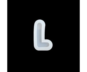 Epoksi Tekli Harf Silikon Kalıbı Kids - L