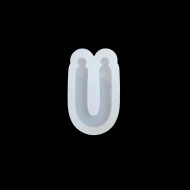 Epoksi Tekli Harf Silikon Kalıbı Kids - Ü