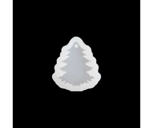 Epoksi Yılbaşı Ağaçı Kolye   Anahtarlık Silikon Kalıbı EM81