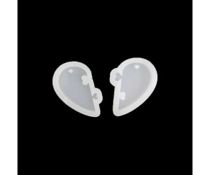 Epoksi Ayrı Kalp Kolye Anahtarlık Silikon Kalıbı EM78 Epoksi Ayrı Kalp Kolye Anahtarlık Silikon Kalıbı EM78