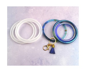 Epoksi Silikon Bilezik ve Çanta Sapı Kalıbı 10.3x8x1.2cm