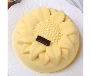 Ayçiçeği 3D Yuvarlak Silikon Kek Kalıbı GT107 Ayçiçeği 3D Yuvarlak Silikon Kek Kalıbı GT107