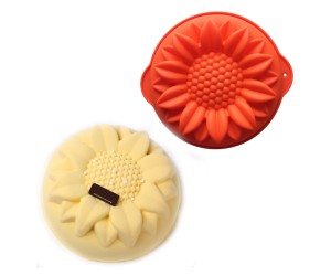 Ayçiçeği 3D Yuvarlak Silikon Kek Kalıbı GT107