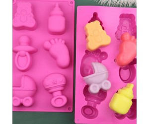 Bebek Duşu Ayakları Meme Ucu Ayı Kalıp Kek Silikon Kalıbı GT108 Bebek Duşu Ayakları Meme Ucu Ayı Kalıp Kek Silikon Kalıbı GT108