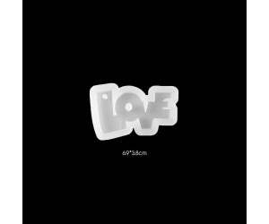 Epoksi Love Kolye Anahtarlık Silikon Kalıbı EM27 Epoksi Love Kolye Anahtarlık Silikon Kalıbı EM27