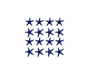 Epoksi Plastik Deniz Yıldızı Lacivert 16 Adet