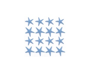 Epoksi Plastik Deniz Yıldızı Mavi 16 Adet
