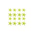 Epoksi Plastik Deniz Yıldızı Neon Sarı 16 Adet