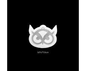 Epoksi Baykuş Kolye Anahtarlık Silikon Kalıbı EM142 Epoksi Baykuş Kolye Anahtarlık Silikon Kalıbı EM142