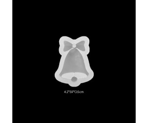 Epoksi Yılbaşı Zili Kolye Anahtarlık Silikon Kalıbı EM147 Epoksi Yılbaşı Zili Kolye Anahtarlık Silikon Kalıbı EM147