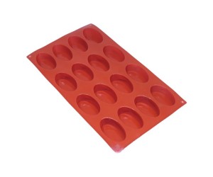 Oval 16 lı Çörek Kek Çikolata Silikon Kalıbı GT118 Oval 16 lı Çörek Kek Çikolata Silikon Kalıbı GT118