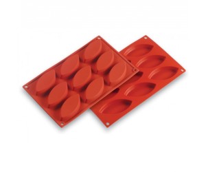 Oval 9 lu Çörek Kek Çikolata Silikon Kalıbı GT119 Oval 9 lu Çörek Kek Çikolata Silikon Kalıbı GT119