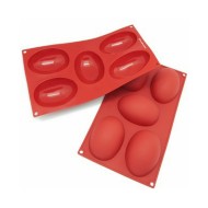 Silikon Büyük Yarım Yumurta Kek   Çikolata Kalıbı GT0099