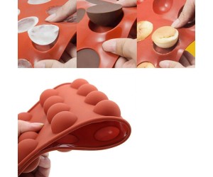 Yarım Küre 24 lü Pasta Kek Çikolata Silikon Kalıbı GT129 Yarım Küre 24 lü Pasta Kek Çikolata Silikon Kalıbı GT129