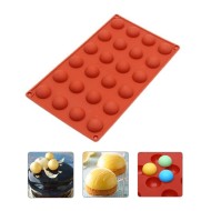 Yarım Küre 24 lü Pasta Kek   Çikolata Silikon Kalıbı GT129