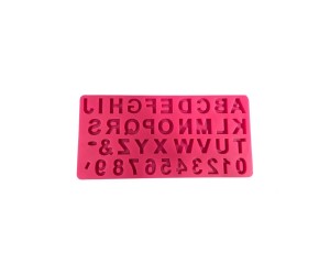 Şeker Hamuru Silikon Küçük Boy Harf Kalıbı - GT0715