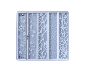 Epoksi Çoklu Desenli Kitap Ayracı Silikon Kalıbı GT-9331