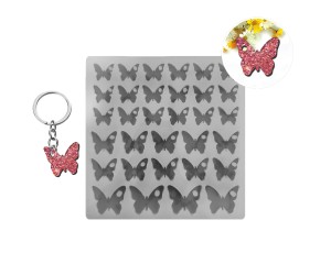 Epoksi Çoklu Kelebek Silikon Kalıbı EM193 Epoksi Çoklu Kelebek Silikon Kalıbı EM193