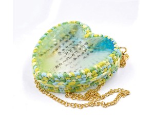 Epoksi Kalp Çanta Yapımı Silikon Kalıbı - EM187 Epoksi Kalp Çanta Yapımı Silikon Kalıbı - EM187