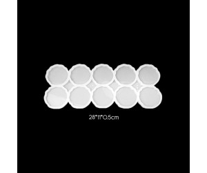 Epoksi Çoklu Desenli Magnet Silikon Kalıbı EM190 Epoksi Çoklu Desenli Magnet Silikon Kalıbı EM190