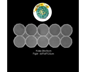 Epoksi Çoklu Magnet Silikon Kalıbı EM191