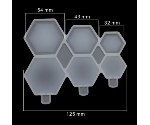 Çoklu Altıgen Lolipop Şekerleme Çikolata Pasta Silikon Kalıbı GT1495 Çoklu Altıgen Lolipop Şekerleme Çikolata Pasta Silikon Kalıbı GT1495