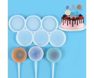 Çoklu Daire Lolipop Şekerleme Çikolata   Pasta Silikon Kalıbı GT1498